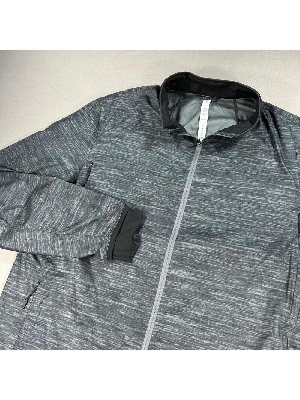Lululemon Surge Jacket Mens XL Gray Zip Athletic Sweater Stretch Workout